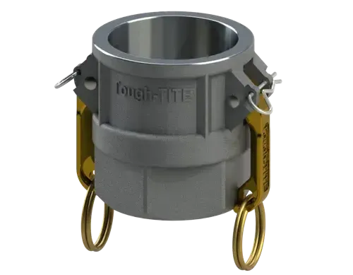 3/4" Type D Cam & Groove Coupler x Female NPT | Tough-Tite | Aluminum (2 / Pkg.)