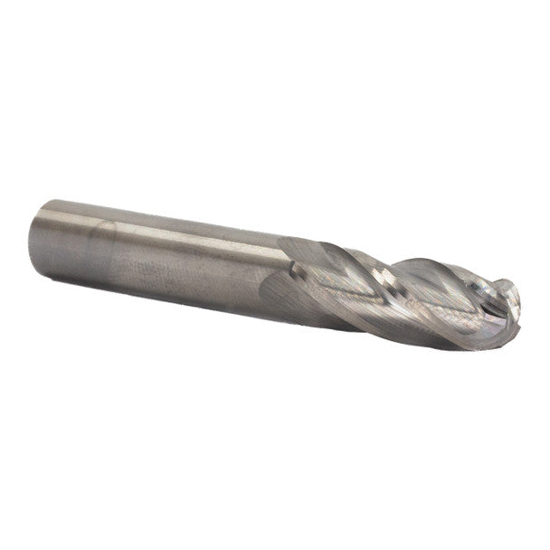1/8" X 1/2" 4 Flute Single End Ball End End Mill | Solid Carbide | 1/8" Shank | MMO1/8-4FSE-BN