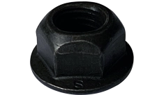 7/8"-9 Hex Flange Nuts | Steel Black Phosphate (100 / Pkg.)