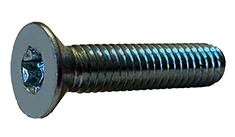 #8-32 X 3/8" Machine Screws | Flat Head | Six Lobe Drive | Steel Zinc Plated (10000/Pkg.)