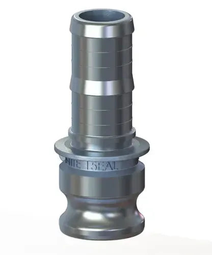 1-1/2" Type E Cam & Groove Adapter x Hose Shank | Tough-Tite | Aluminum (2 / Pkg.)