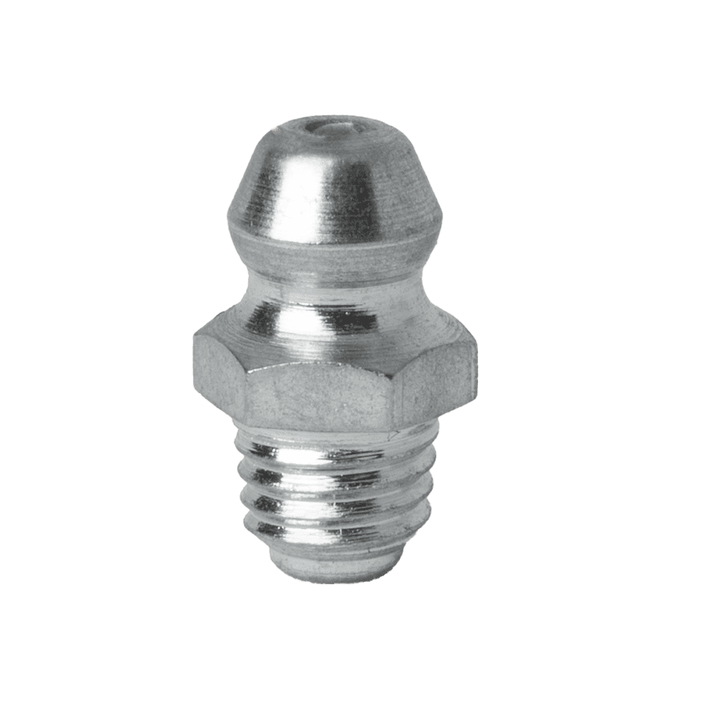 1/4-28 Thread Forming Grease Fitting | Steel Zinc Clear (500 / Bag)