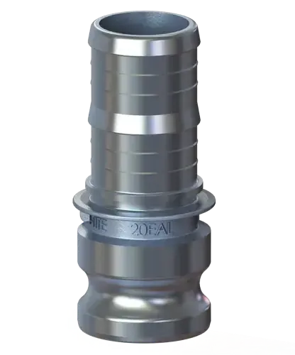 2" Type E Cam & Groove Adapter x Hose Shank | Tough-Tite | Aluminum