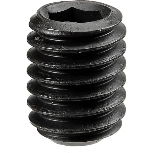 [100 PKG] Set Screws Socket Cup Point Nylon Patch Alloy Thermal Black Oxide 1/4-20 X 1/2