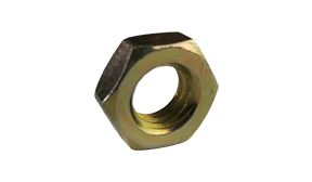 [1200 BULK] Hex Jam Nuts Steel Zinc Yellow 1/2-20