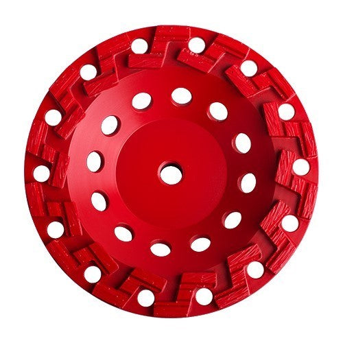 Diamond Vantage 07HSZX3-6080LL | 7" x 5/8-11, S Cup Wheel, X3 Supreme Grade #60/80, w/ Longer Hub (17mm) for Concrete | S-CUP