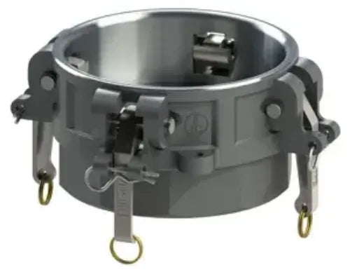 8" Type D Cam & Groove Coupler x Female NPT | Ever-Tite | Aluminum