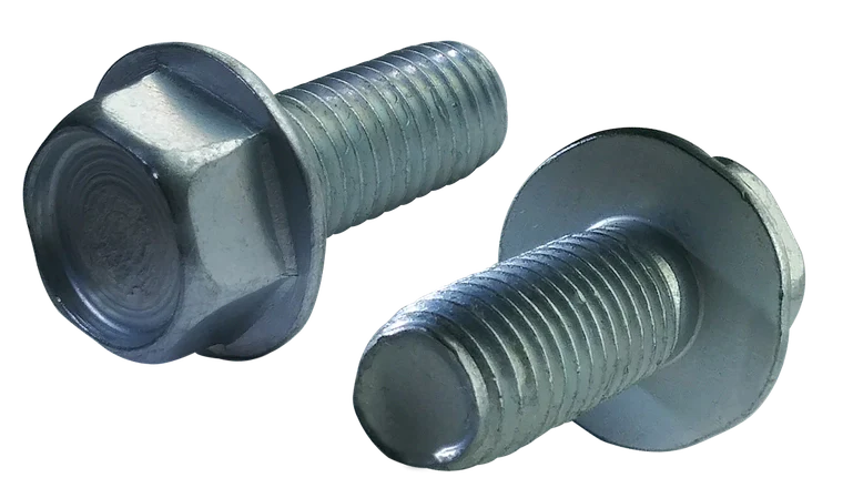 [9000 BULK] Thread Rolling Screws Unslotted Indented Hex Washer Head Steel Zinc & Waxed Tri-Lobe #10-24 X 7/16 Taptite Screws Alternative