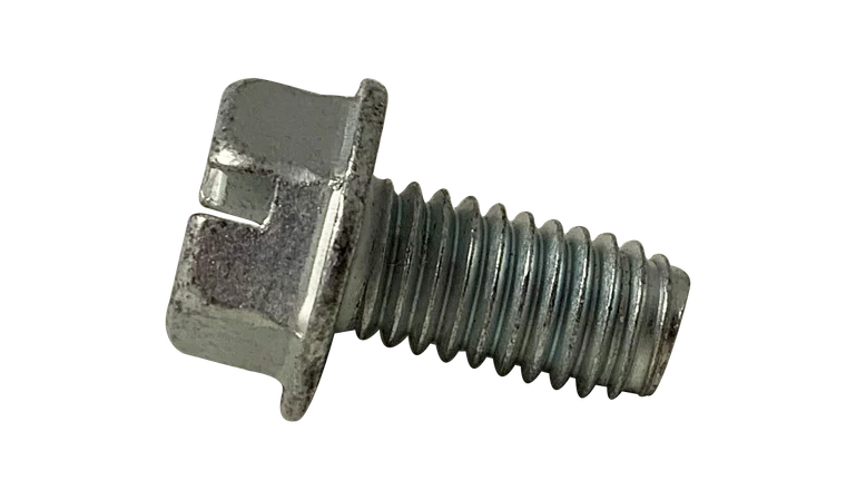 [8000 BULK] Thread Rolling Screws Slotted Indented Hex Washer Head Steel Zinc & Waxed Tri-Lobe #10-32 X 7/16 Taptite Screws Alternative