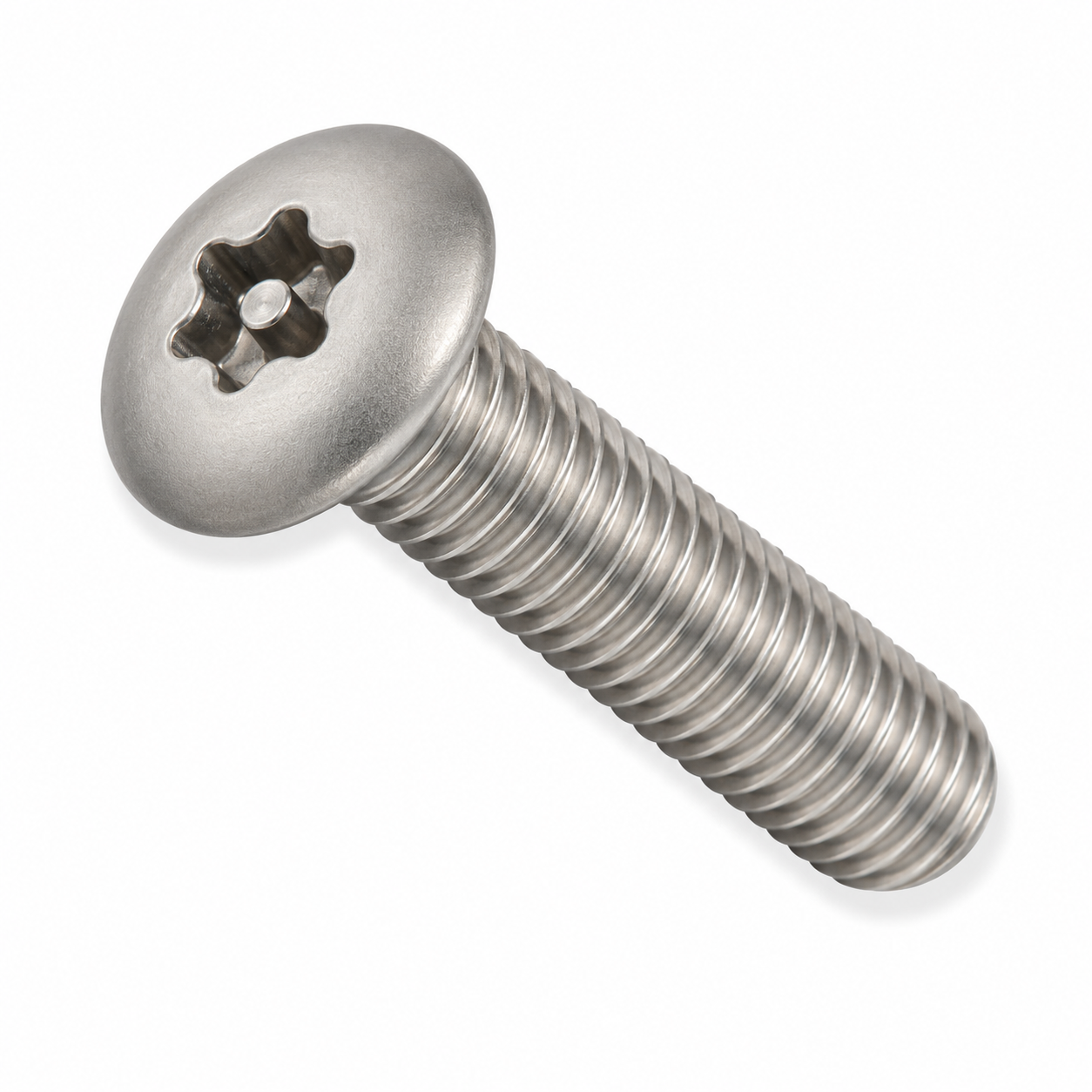 #8-32 X 5/8" Tamper Resistant Machine Screws | Oval Head Pin-In Six Lobe Drive | 18/8 Stainless Steel (100 / Pkg.)