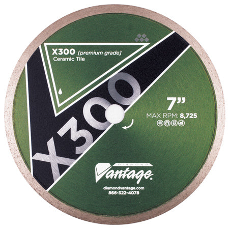 Diamond Vantage 1408ETWX3 | 14" x 0.080" x 1" Diamond Blade for Tile/Ceramic | X300 Ceramic