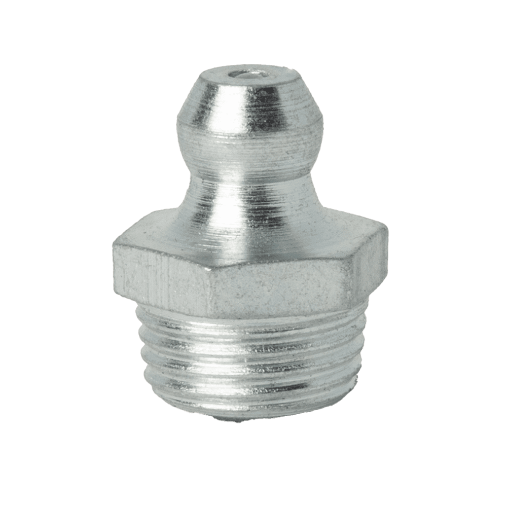 M10 x 1 Metric Grease Fitting | Steel Zinc Clear (250 / Bag)