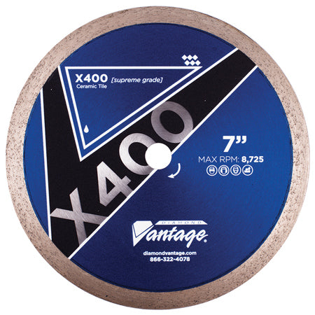 Diamond Vantage 1408ETWX4 | 14" x 0.080" x 1" Diamond Blade for Tile/Ceramic | X400 Ceramic