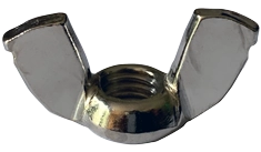3/8"-16 Wing Nuts | Cold Forged | Steel Nickel Plated (750 / Pkg.)