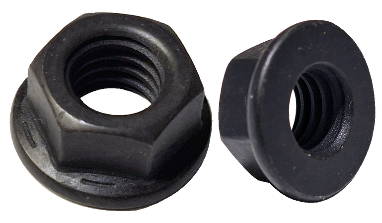 5/8"-11 Hex Flange Nuts | Steel Phosphate | Serrated (150 / Pkg.)
