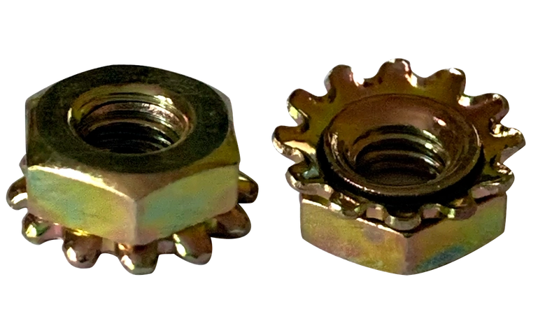 5/16"-18 Keps K-Lock Nuts | Steel Zinc Yellow (1500 / Pkg.)