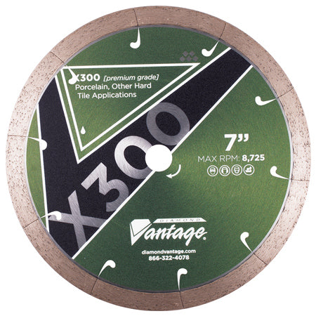Diamond Vantage 1408EPWX3 | 14" x 0.080" x 1" Diamond Blade for Tile/Porcelain/Hard | X300 PORCELAIN