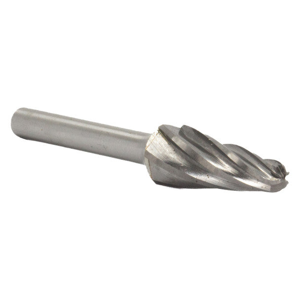 3/8" X 1-1/16" Cylindrical Carbide Bur for Aluminum | Solid Carbide | 1/4" Round Shank | DULSL3NF