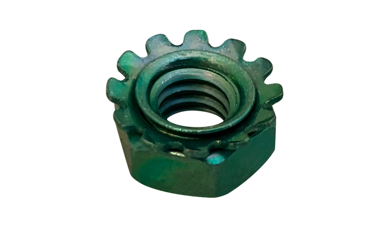 1/4"-20 Keps K-Lock Nuts | Steel Zinc Plated (2000 / Pkg.)