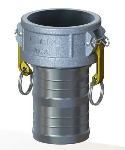 3" Type C Cam & Groove Coupler x Hose Shank | U-Tite | Aluminum