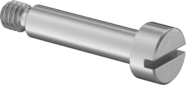 [50 PKG] Shoulder Screws Slotted Head 3/16" X 3/4"L (8-32thd)