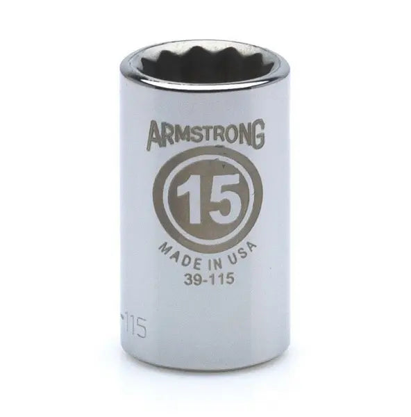 Standard 12 Point Socket, Chrome Vanadium