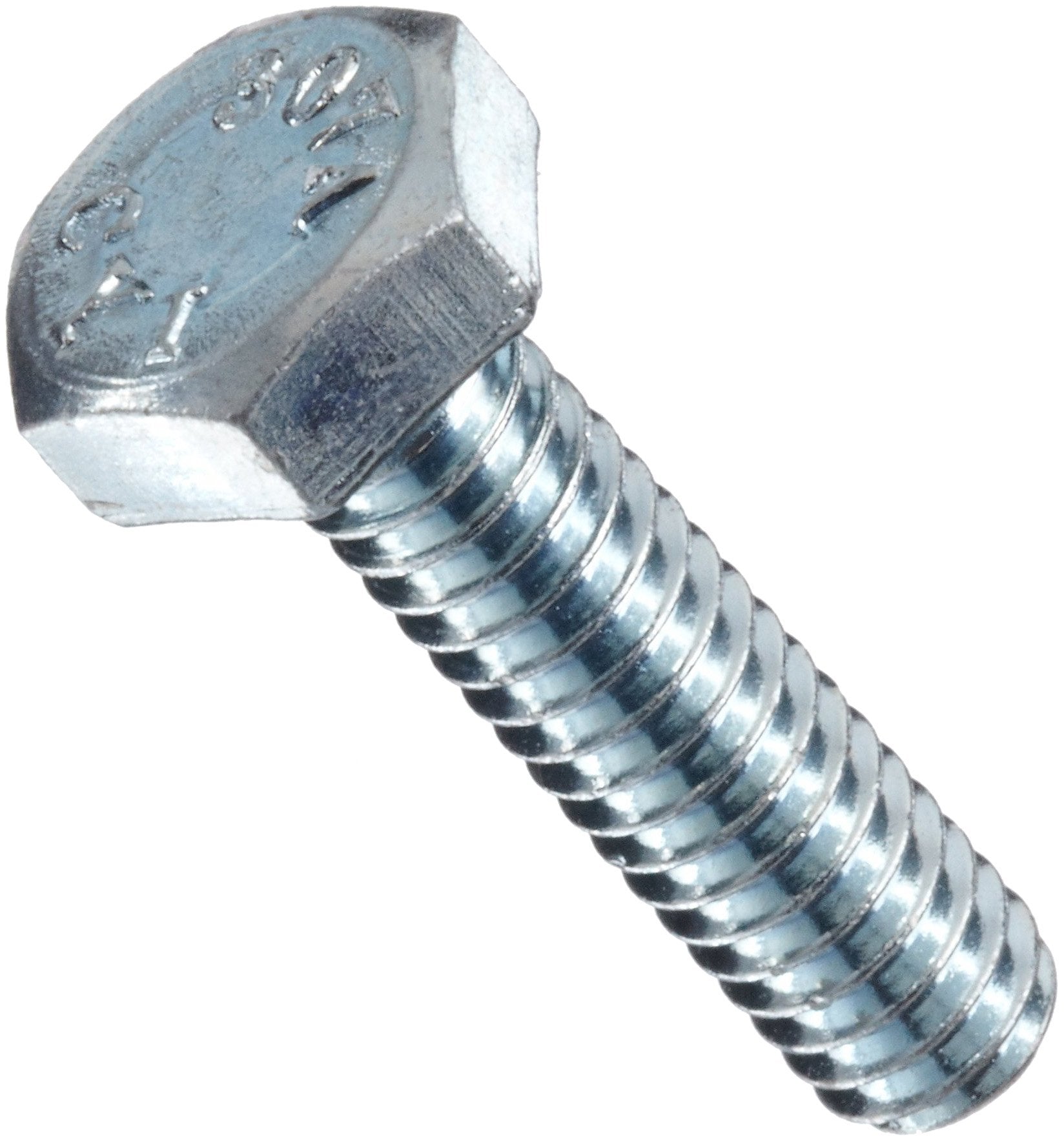 [50 PKG] Hex Head Tap Bolts Fully Thread Grade 2 Steel Zinc Plated 1/2-13 X 2-1/4