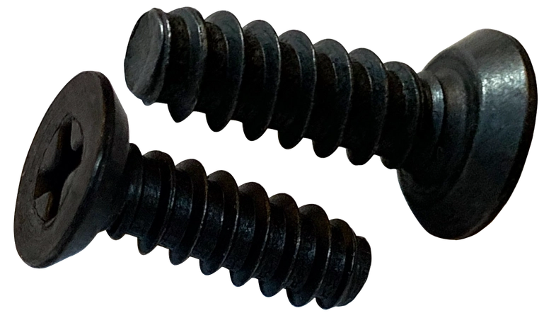 Flat Undercut Head Self Tapping Sheet Metal Screw, Phillips Drive, Steel Black Oxide