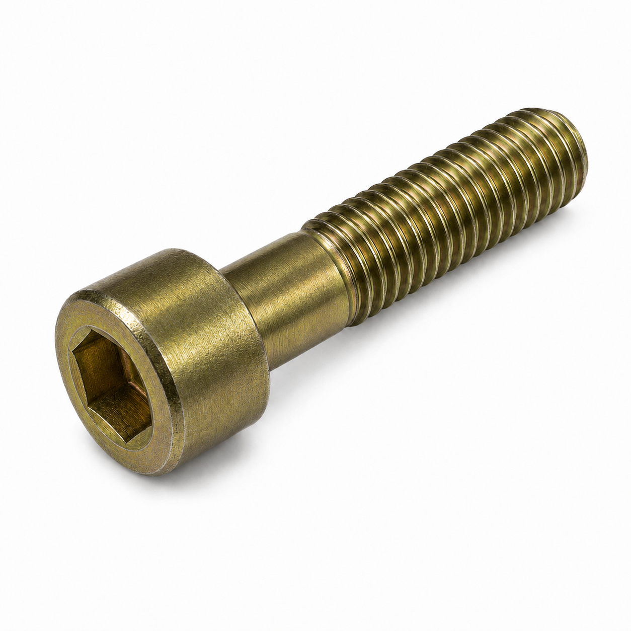 3/8-16 X 1-1/4" Mil-Spec Socket Cap Screws | Hex Socket Drive | Alloy Steel Cadmium Yellow | MS16997-100 (50 / Pkg.)