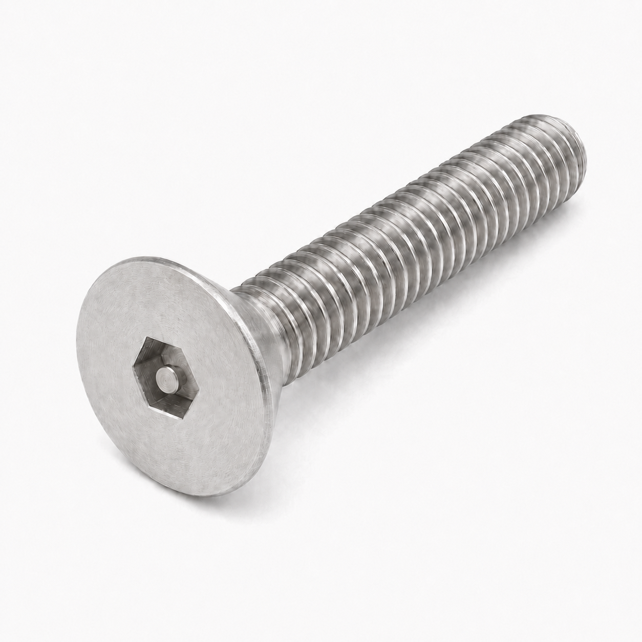 #8-32 X 3/8" Flat Head Cap Screws | Tamper Resistant | Pin-In Socket Drive | 18/8 Stainless Steel (100 / Pkg.)