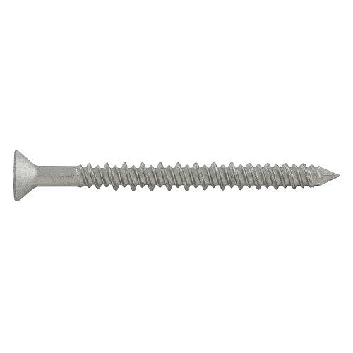 3/16" x 2-1/4" DeWalt UltraCon+ Concrete Screw Anchor | Flat Head | Carbon Steel Stalgard | Silver | DFM2ELG581S (2500/Pkg.)