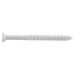 1/4" x 2-1/4" DeWalt UltraCon+ Concrete Screw Anchor | Star Flat Trimfit Head | Carbon Steel Stalgard | White | DFM2ELD410S (1500/Pkg.)