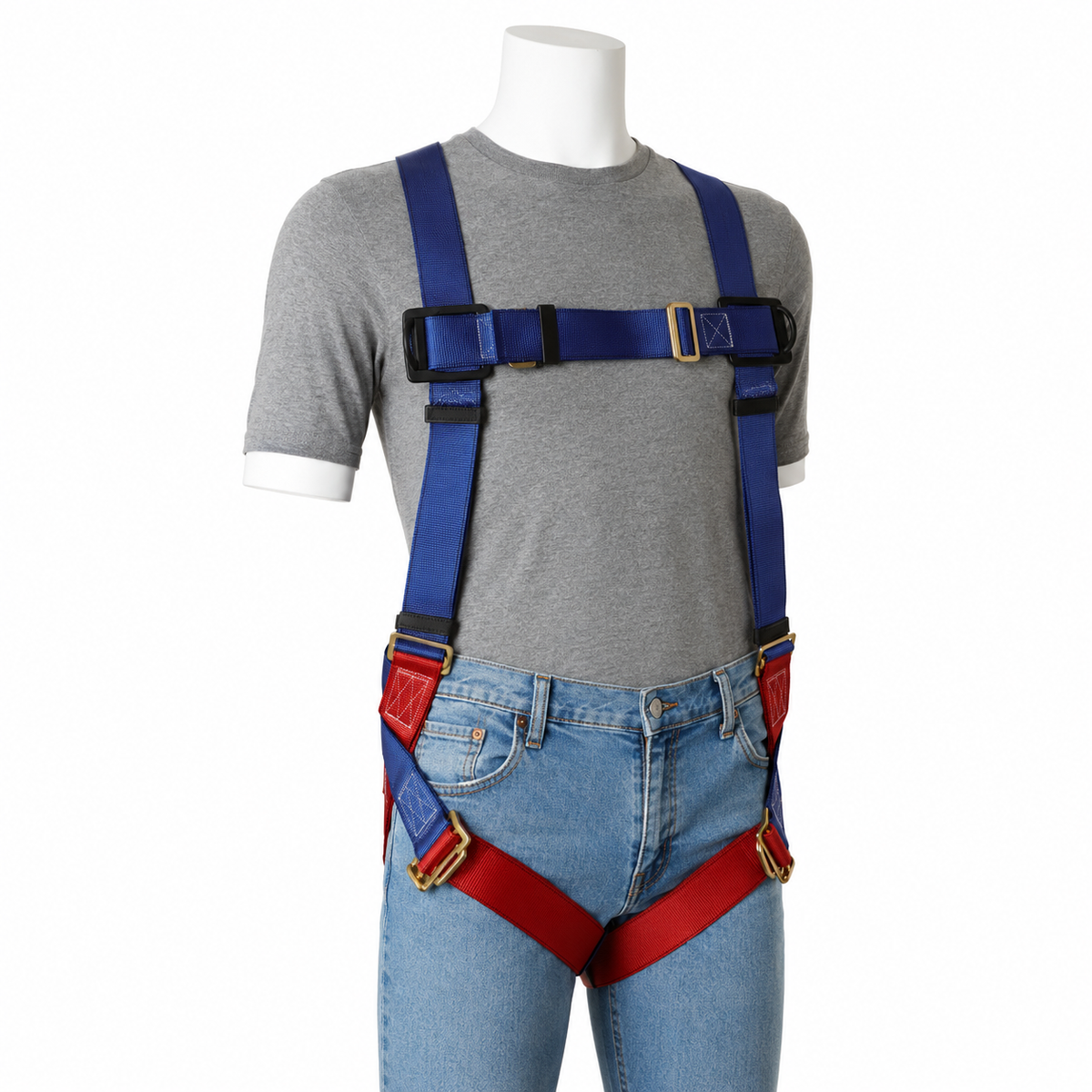 Gemtor Full Body Harness | Back D-Ring | Friction Buckle Leg Straps | Polyester