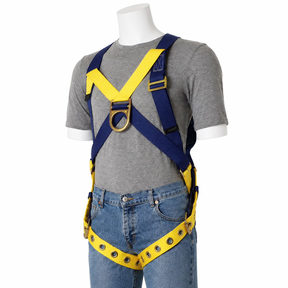 Gemtor Full Body Harness | Tongue Buckle Leg Straps | Sub-Pelvic | Front D-Ring (climbing/Positioning) | Polyester