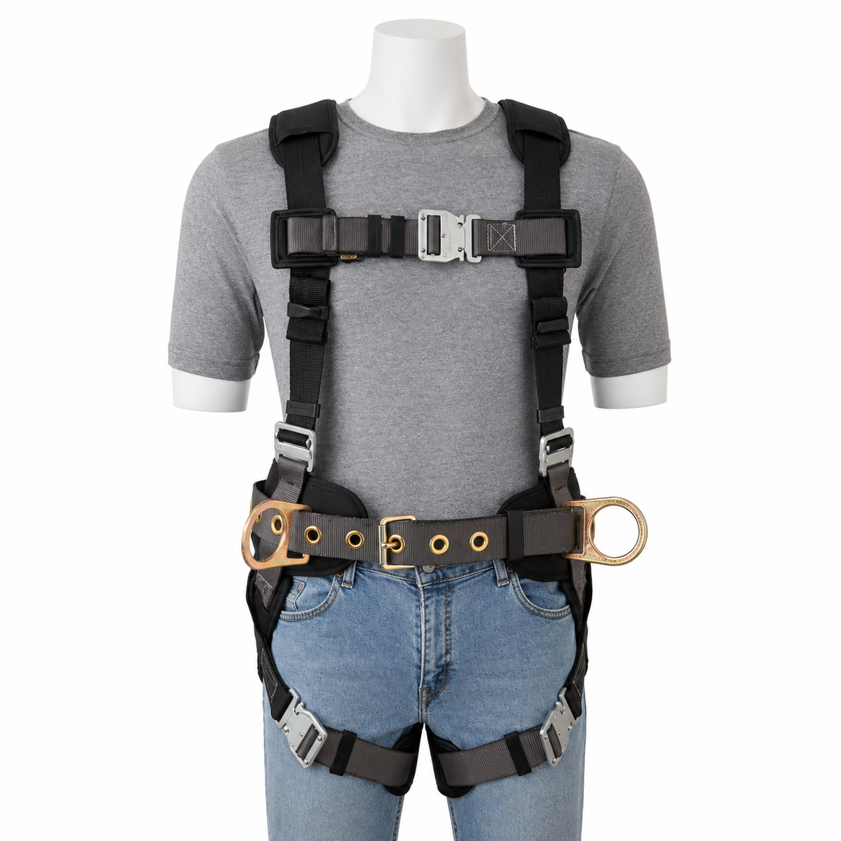 Gemtor Full Body Harness | "X" Back | Lumbar & Leg Pads | Polyester