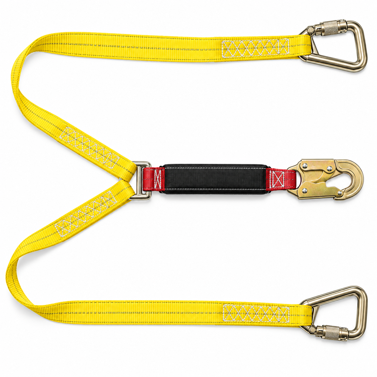 Gemtor Energy Absorbing Lanyard | 100% Tie-Off | Tie-Back | Soft-Pack Energy Absorber | Polyester