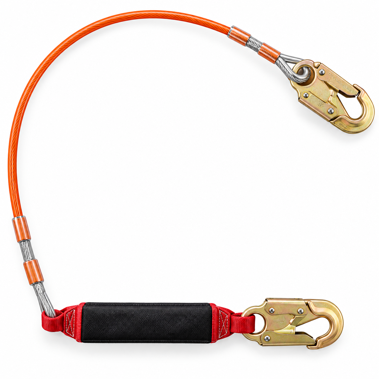 Gemtor Energy Absorbing Lanyard | Energy Absorbing | #5155 on Each End | 6'