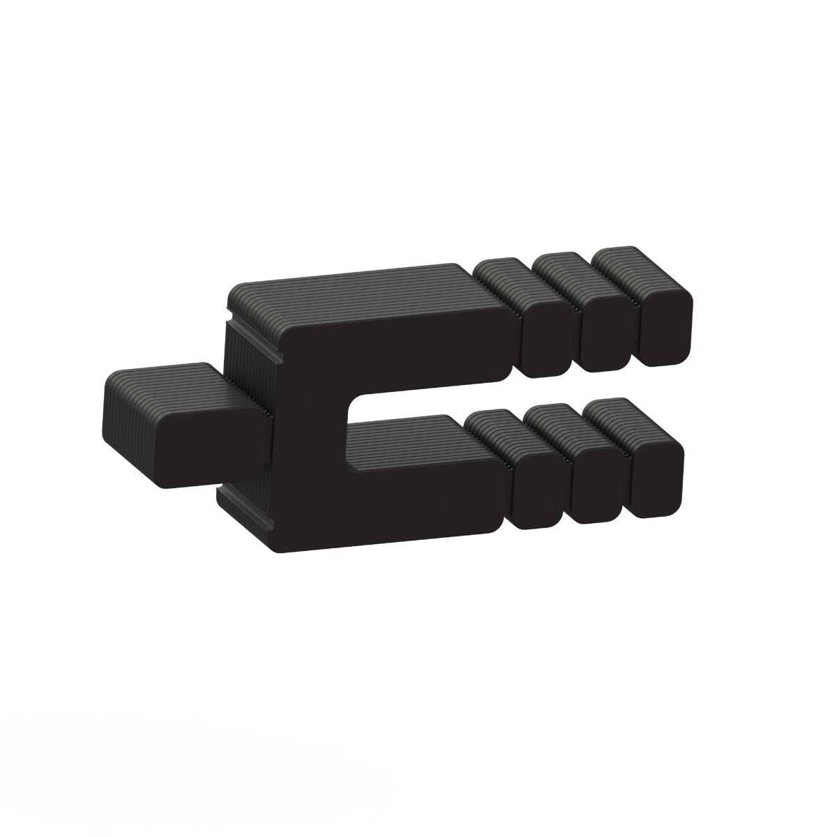 Glazelock Short ShimStack Stackable Shims | Black Plastic