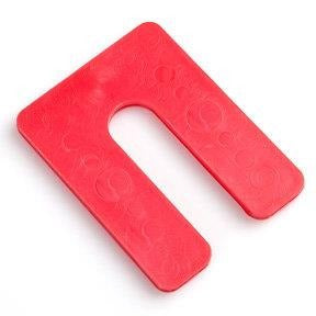 Glazelock Non-Interlocking Shims | Red Plastic