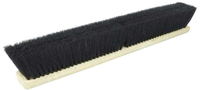 Magnolia Brush 1124-A | 24" Red & Black Plastic Push Broom Head