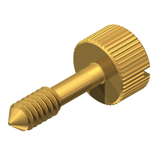 [100 PKG] Captive Screws | #10-32 X 5/8 | Type 4 | H.D. 5/16 | Brass | Nickel