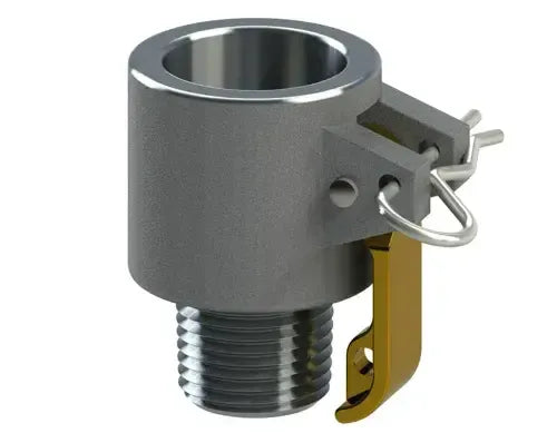 6" Type B Cam & Groove Coupler x Male NPT | Tough-Tite | Aluminum
