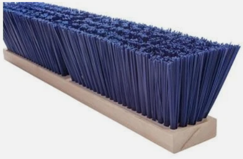 Magnolia Brush 6424-FX | 24" Blue Plastic FlexSweep Push Broom Block