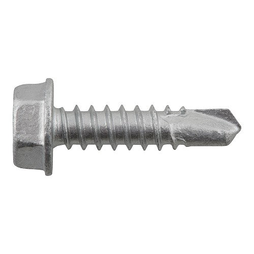1/4-20 x 6 DeWalt Bi-Flex Self-Drilling Screw | Hex Washer Head | Point | Carbon Steel | DFSEAJ680 (100/Pkg.)