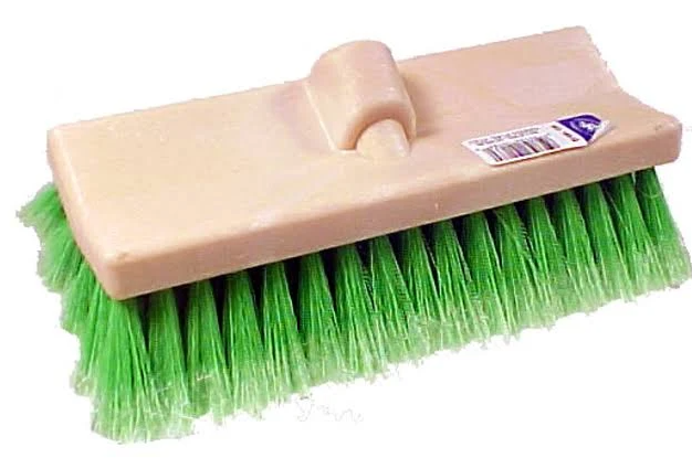 Magnolia Brush 186-G | Green Flagged Plastic Bi-Level Scrub Brush