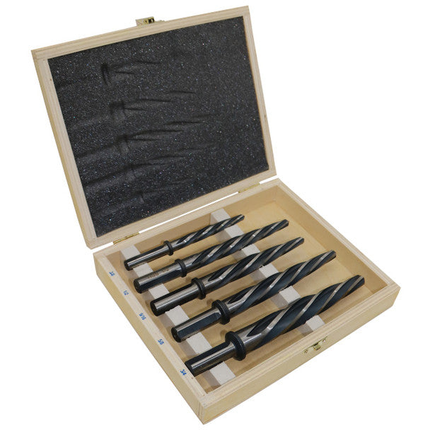 1/2" Shank 5 Piece Bridge / Construction Reamer Set | Black & Gold HSS (1 Set) | KFDRBSS5PC-SET