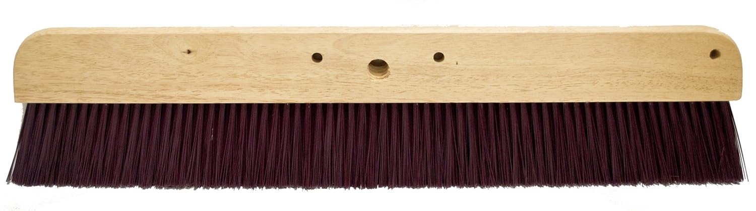 Magnolia Brush 2124-22 | 24" Brown Plastic Threaded Push Broom Head