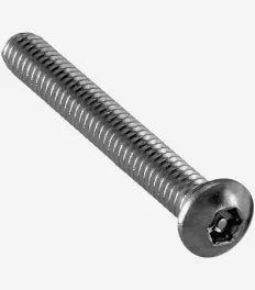 5/16"-18 X 5/8" Tamper Resistant Machine Screws | Button Head | Pin-In Hex Socket Drive | 18/8 Stainless Steel (100/Pkg.)