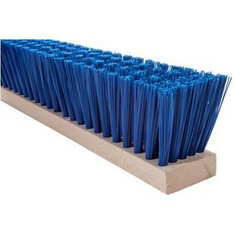 Magnolia Brush 6424 | 24" Blue Plastic Tapered Push Broom Head