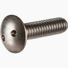 #10-24 X 1-1/2" Tamper Resistant Machine Screws | Oval Head | Spanner Drive | 18/8 Stainless Steel (100/Pkg.)